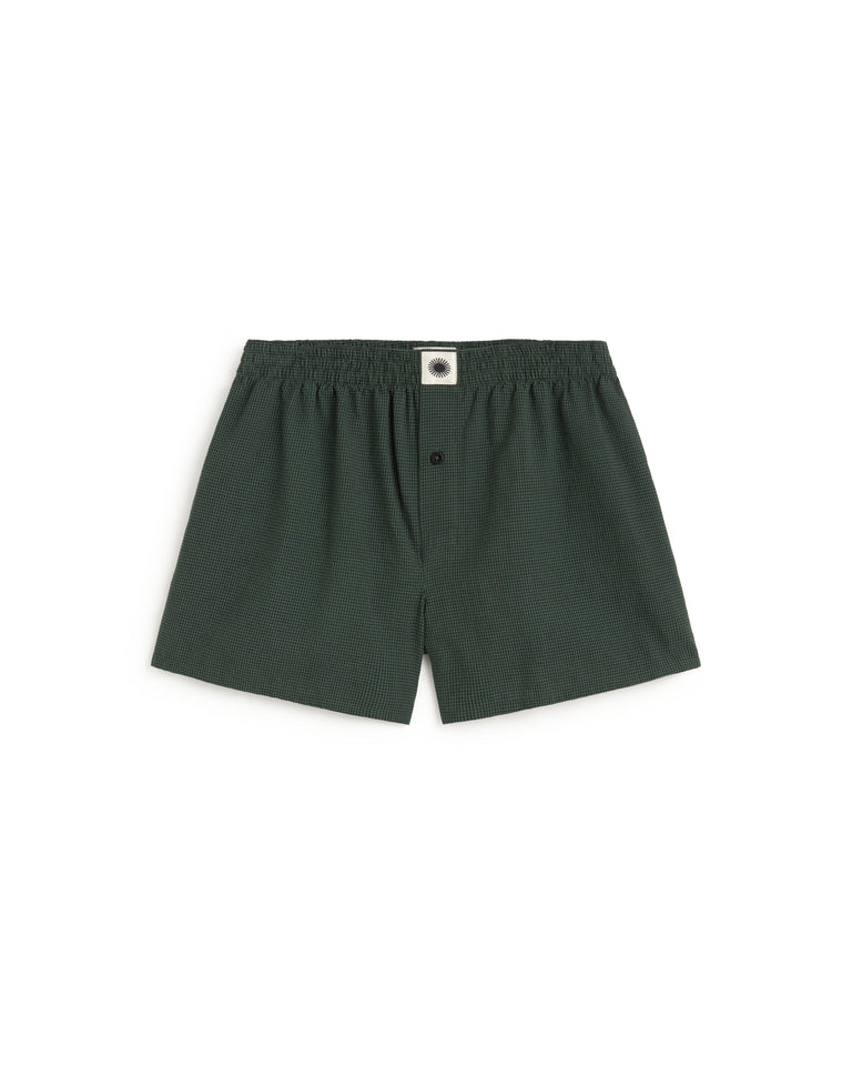 Boxer verde oscuro sostenible silueta - 1