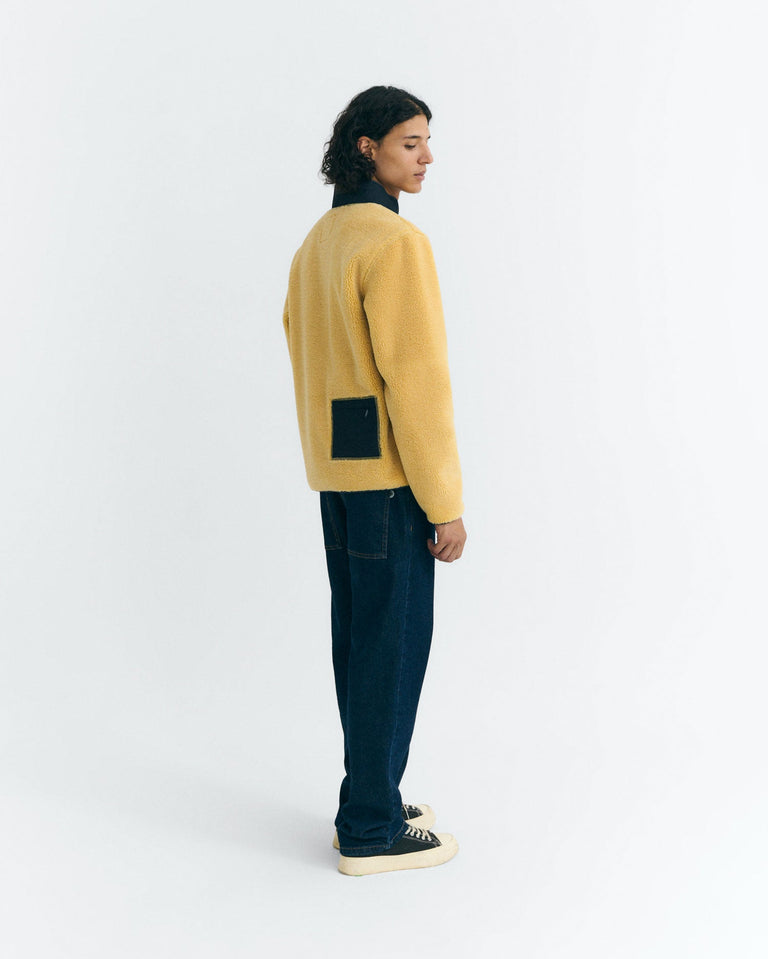 Chaqueta borreguito amarilla Marcus sostenible - 5