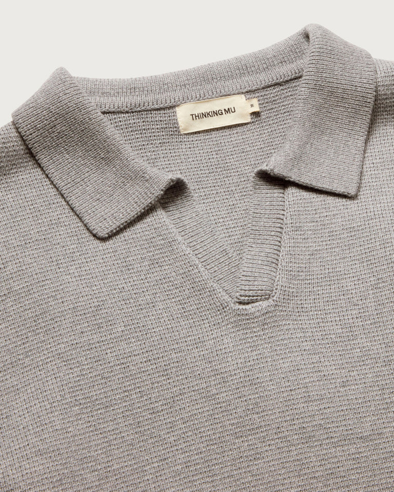 Jersey gris lana Aritz sostenible - silueta 1