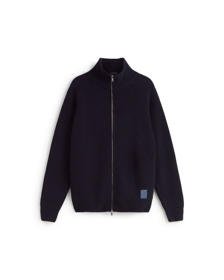 Jersey lana negro Ekaiz sostenible silueta - 1