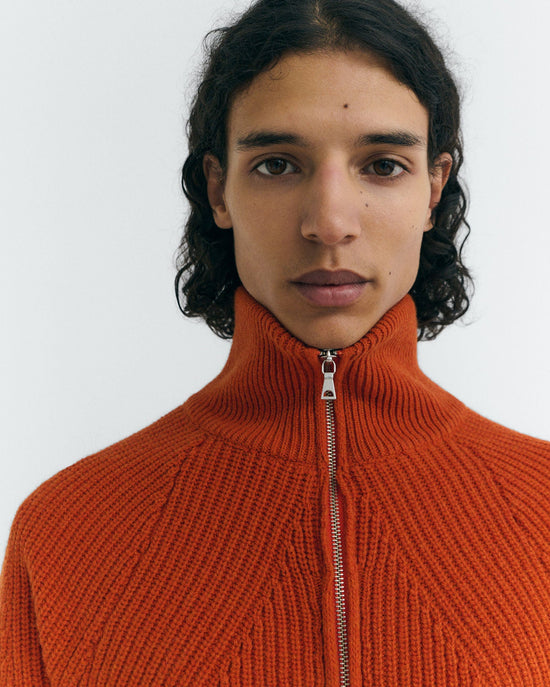 Jersey lana naranja Ekaiz sostenible - 3