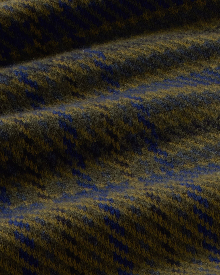 Jersey lana cuadros verde Khem sostenible silueta - 2