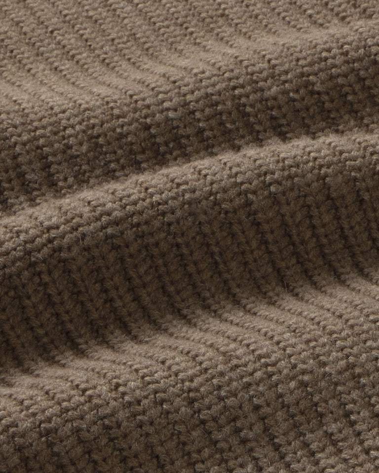 Jersey lana marrón Santos sostenible silueta - 2