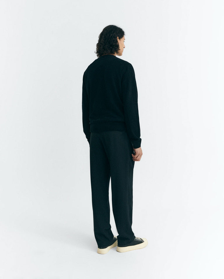 Jersey lana negro Lucien sostenible - 4