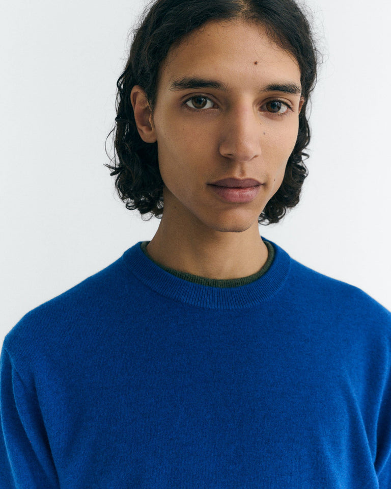 Jersey lana azul Lucien sostenible - 3