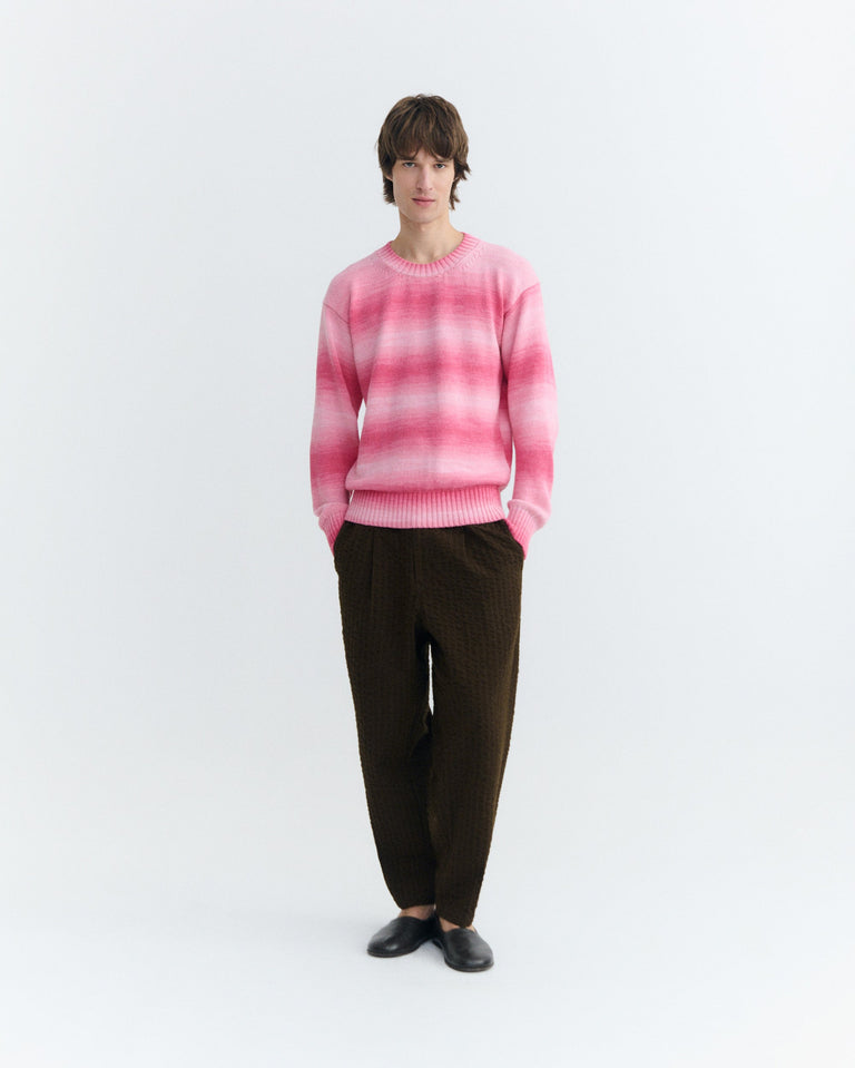 Jersey oversize rosa rayas Cosmo sostenible hombre - 2