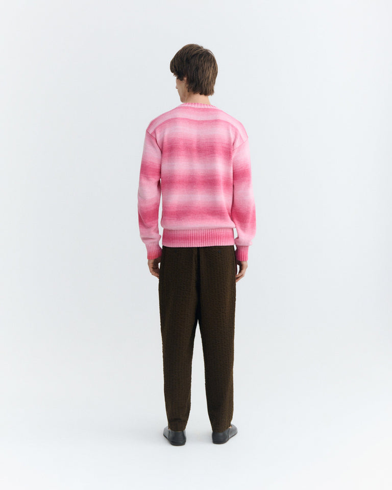 Jersey oversize rosa rayas Cosmo sostenible - 5