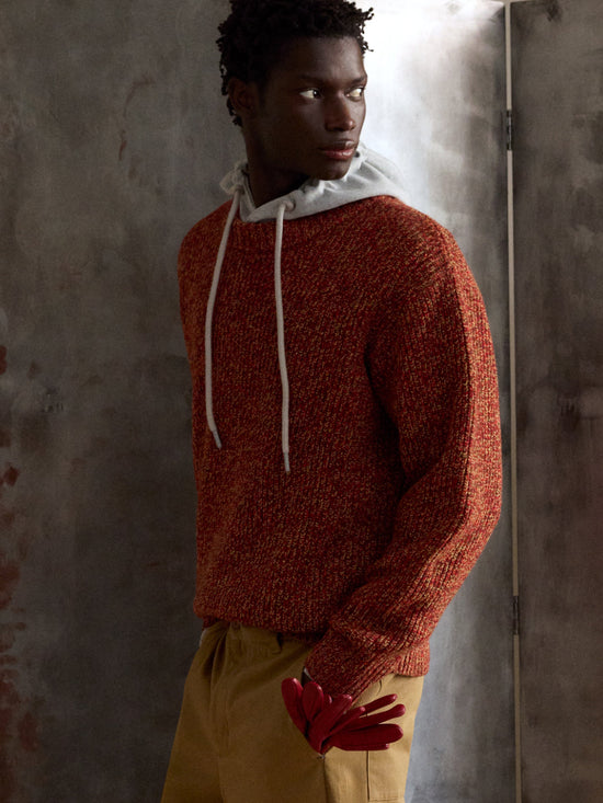 Brown merino wool sweater Santos