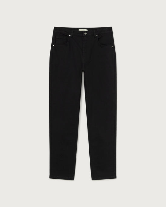 Pantalón negro 5 pockets sostenible  - silueta 1