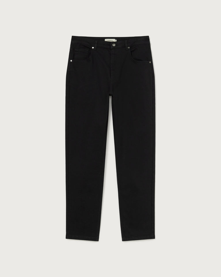 Pantalón negro 5 pockets sostenible  - silueta 1