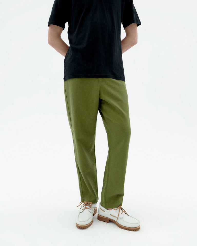 Pantalón verde Hemp Moero sostenible-1