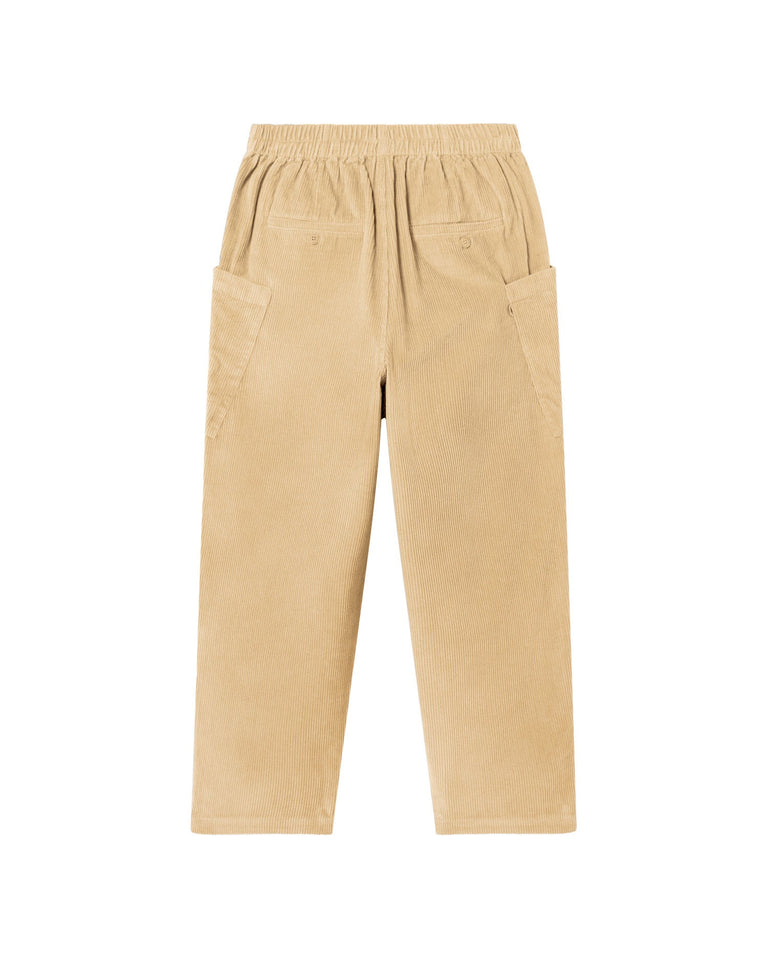 Pantalón beige pana Max sostenible - silueta 4