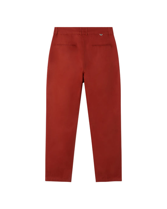 Pantalón rojo hemp Moero sostenible-silueta-2