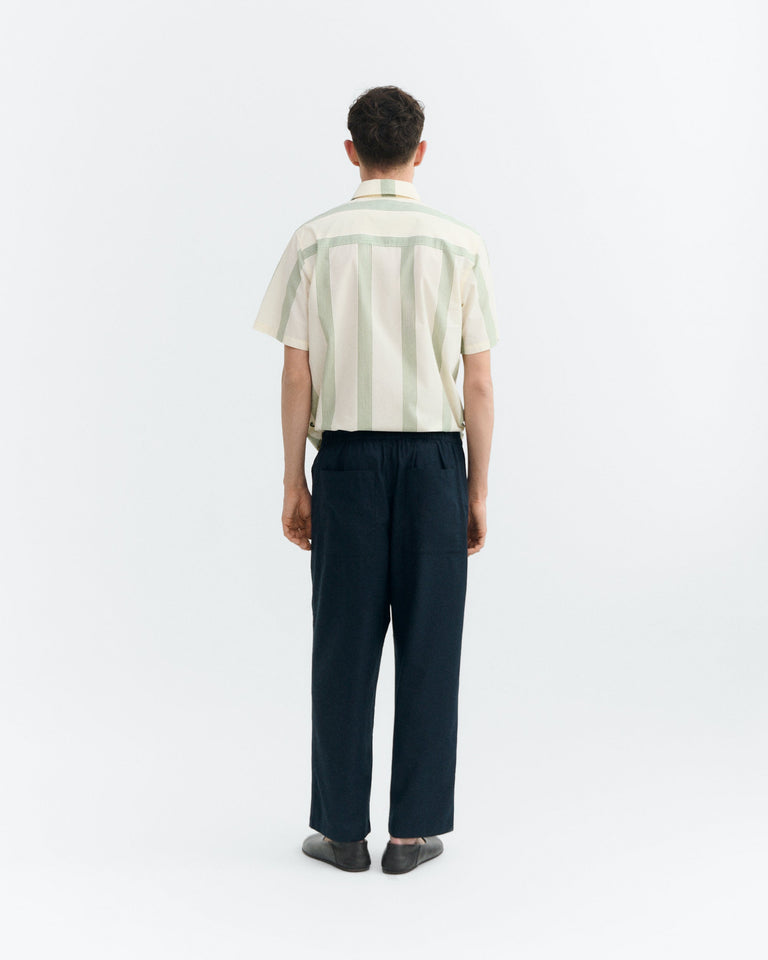 Pantalón loose bordado a mano fish Marcelo sostenible - 4
