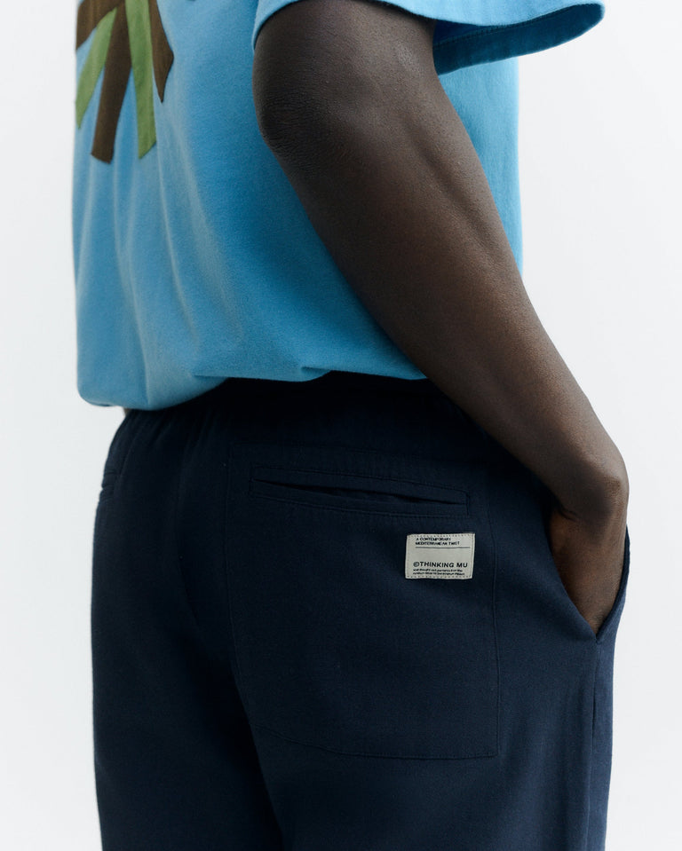 Pantalón recto navy Travel light sostenible - 4