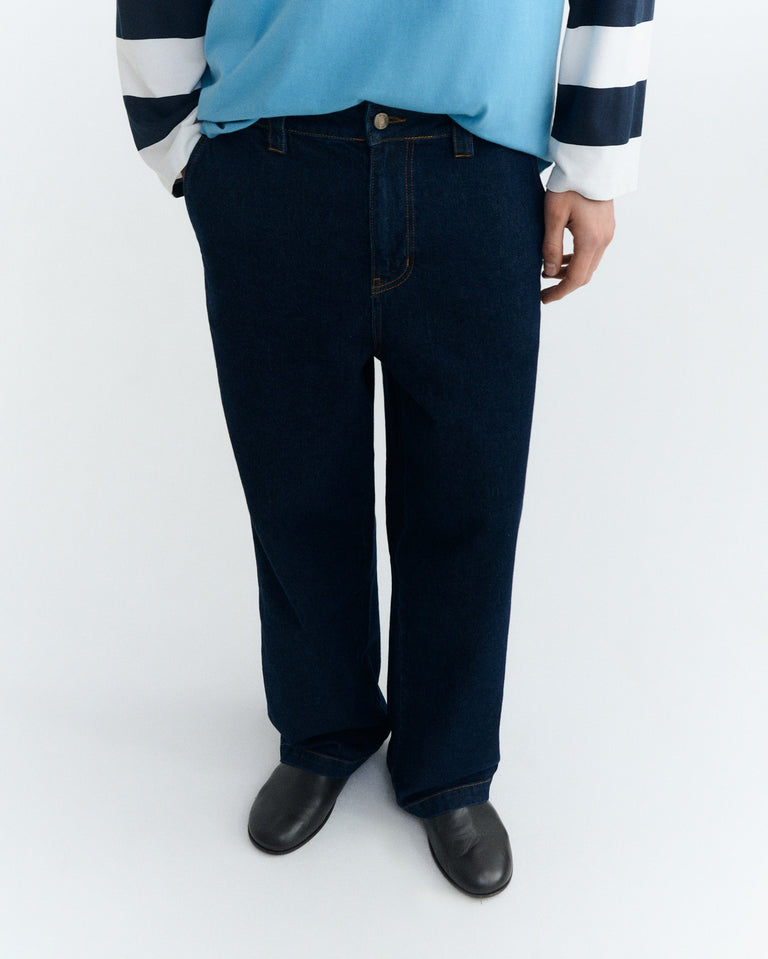 Jeans loose dark navy Marc sostenible - 3