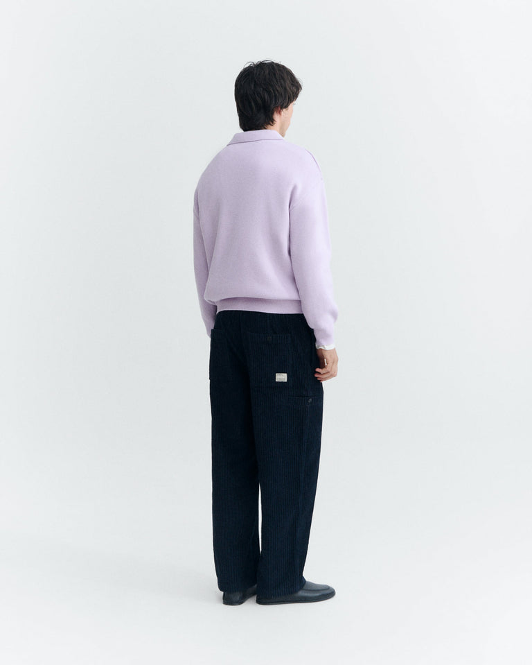 Pantalón relaxed cargo pana navy Maxwell sostenible - 4