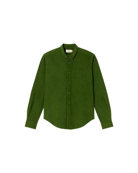Camisa verde micropana Ant sostenible - silueta 1