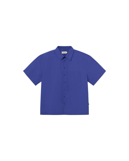 Camisa azul Kurt sostenible - silueta 2