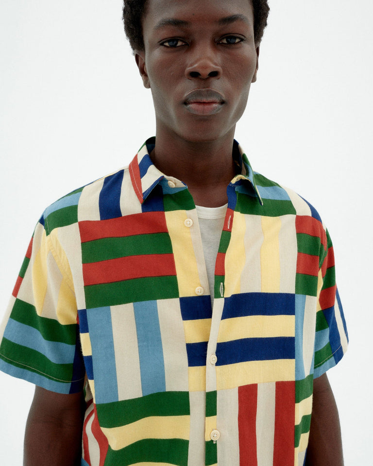 Camisa multicolor field Tom sostenible-3