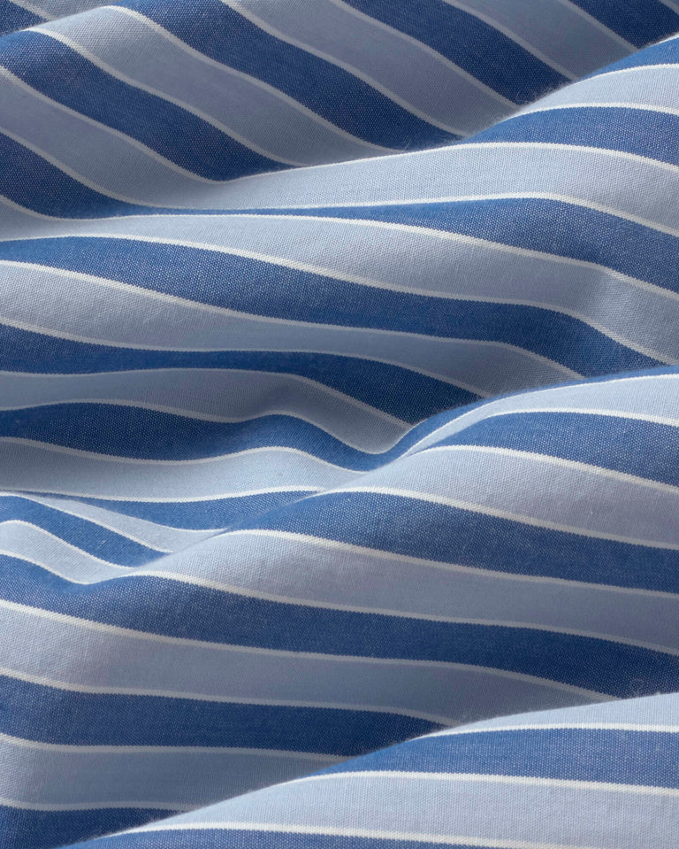 Camisa rayas azul Jimbo sostenible silueta - 2