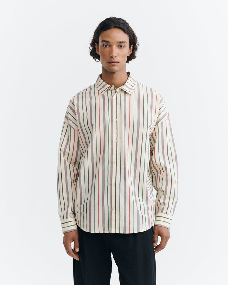 Camisa oversize rayas multicolor Haru sostenible - 2
