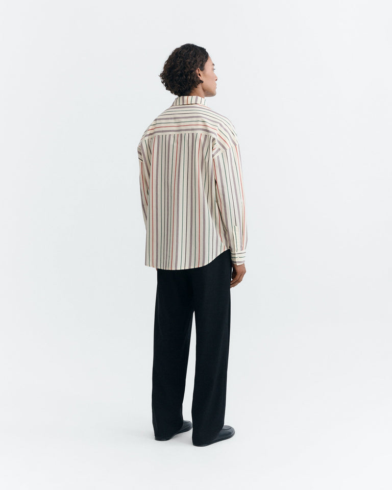 Camisa oversize rayas multicolor Haru sostenible - 4