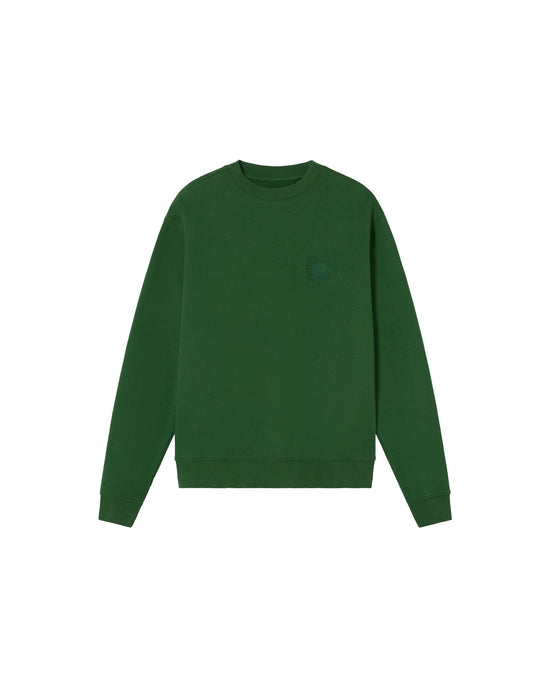 Sudadera verde sol type Leon sostenible - silueta 1