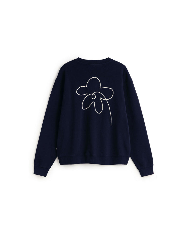 Sudadera bordada a mano flower Leon sostenible silueta - 2