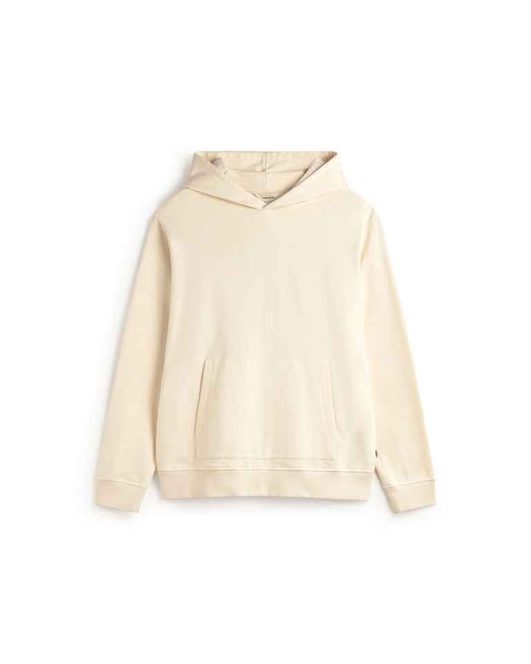 Hoodie blanco grafitti Simon sostenible silueta - 1