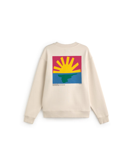 Sudadera cruda Leon sostenible silueta - 3