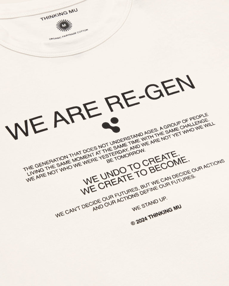 Camiseta blanca manifiesto Emilio sostenible - silueta 2