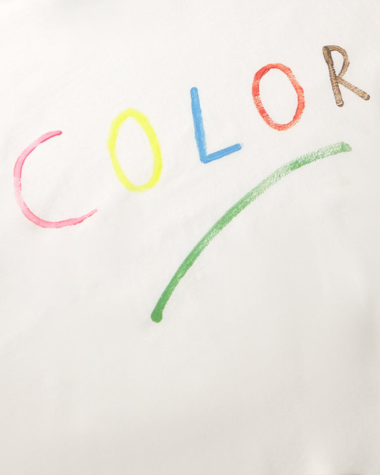 Camiseta blanca colors Zach sostenible - silueta 4