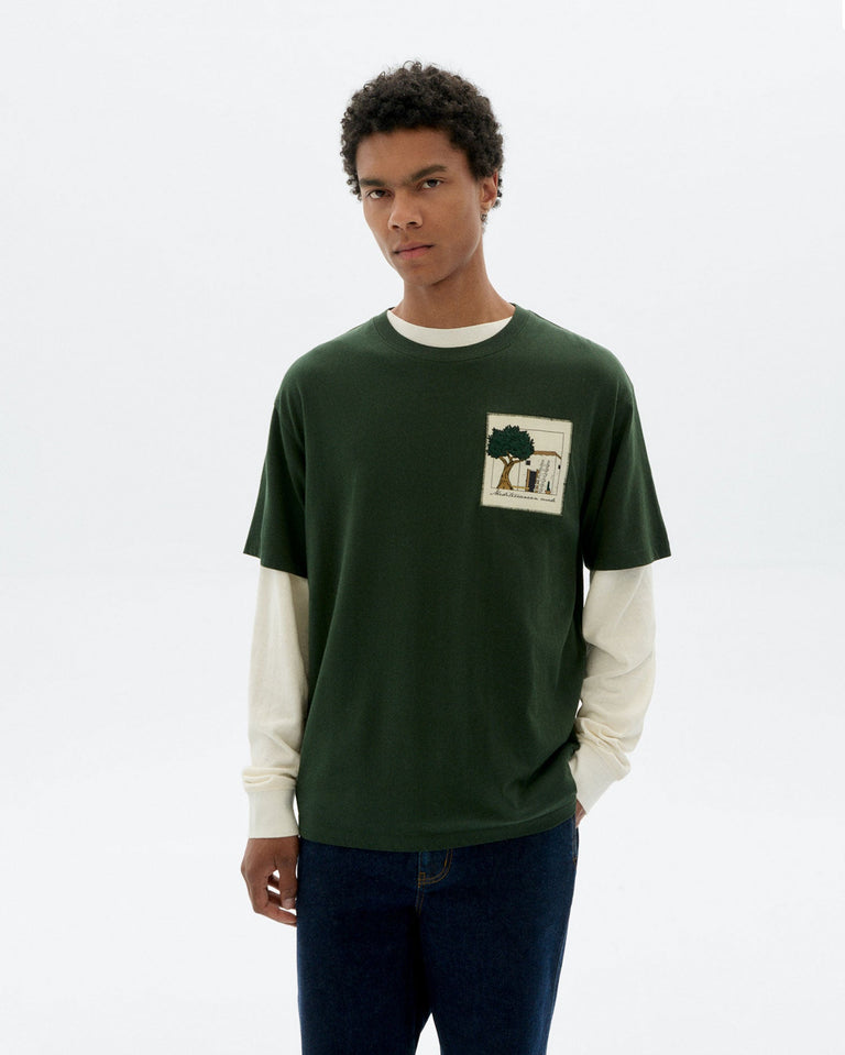 Camiseta bordada house Aaron sostenible - 1