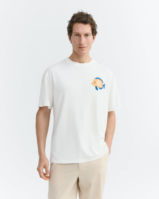Camiseta patched pez Aaron sostenible - 1