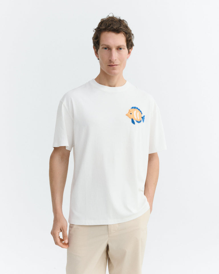 Camiseta patched pez Aaron sostenible - 1