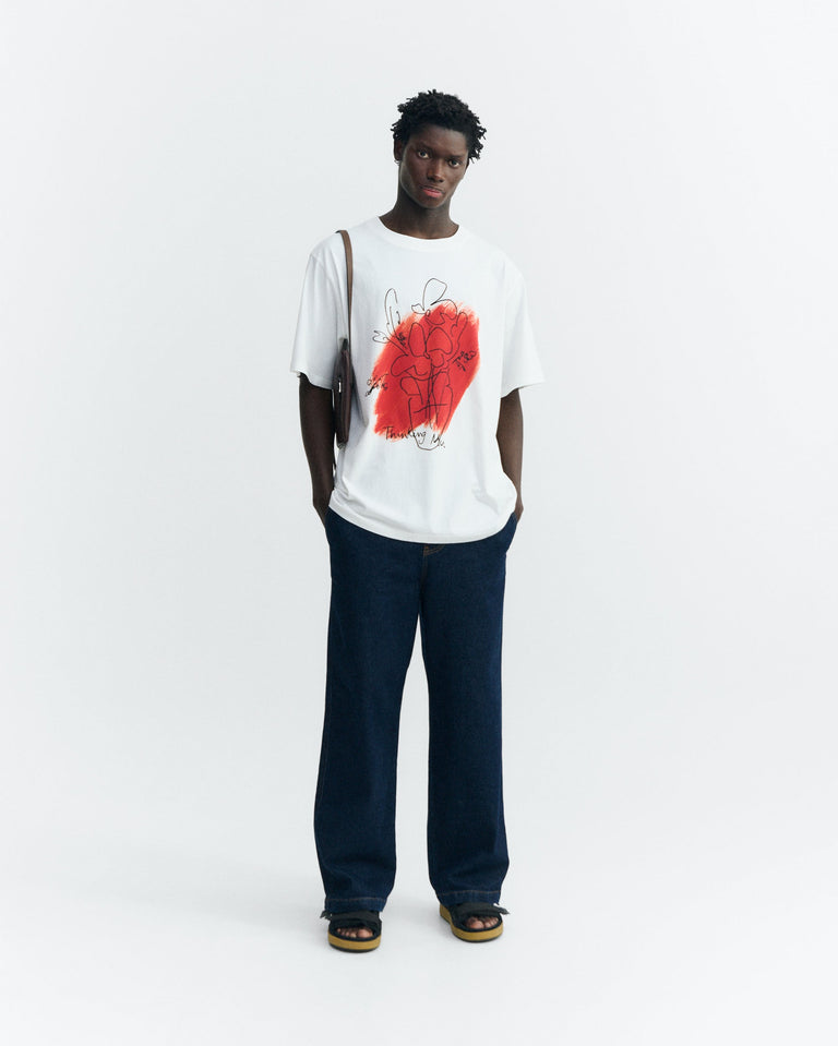 Camiseta oversize flower Eric sostenible - 1