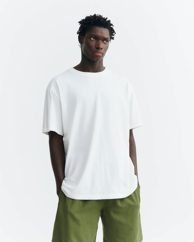 Camiseta blanca patched sol espalda Aaron sostenible - 2