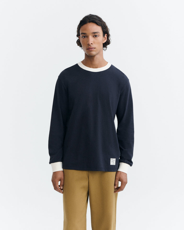 Camiseta manga larga navy Emilio sostenible - 2