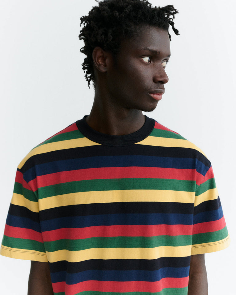 Camiseta rayas multicolor Aaron R sostenible - 3