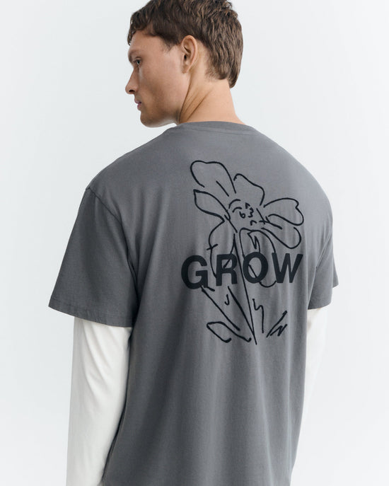 Camiseta gris grow Aaron sostenible - 4