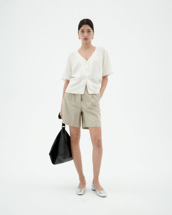 Blusa blanca hemp Libelula sostenible-2