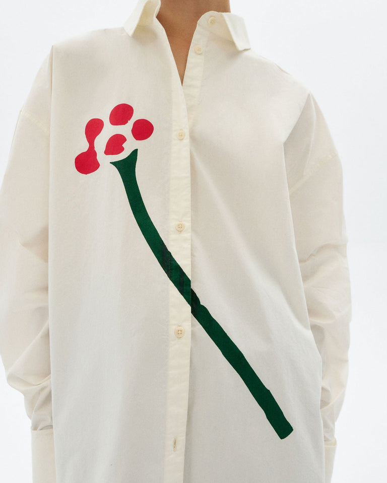 Blusa popelin flower Juana sostenible - 3