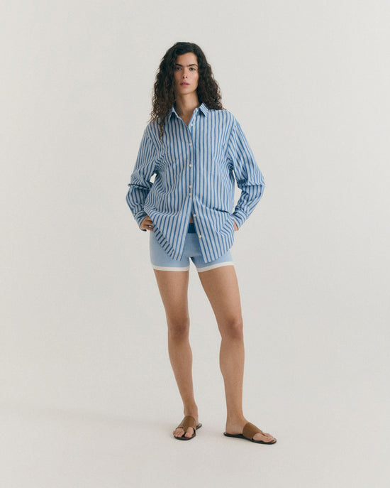 Oversize blue striped shirt Odelia