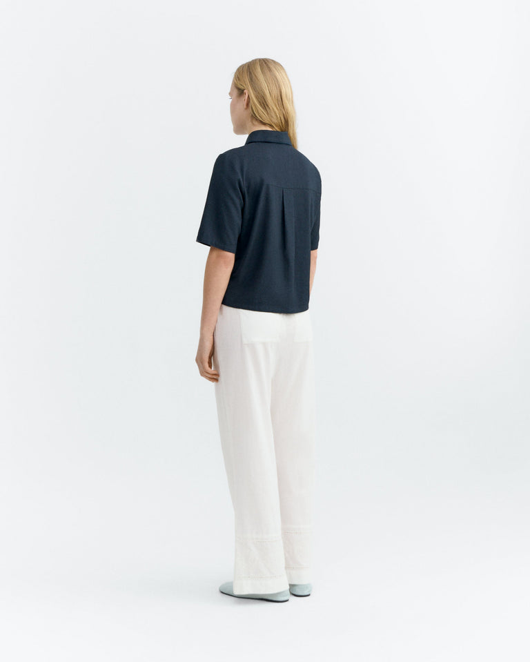 Blusa patched bordado a mano fish Ane sostenible - 4