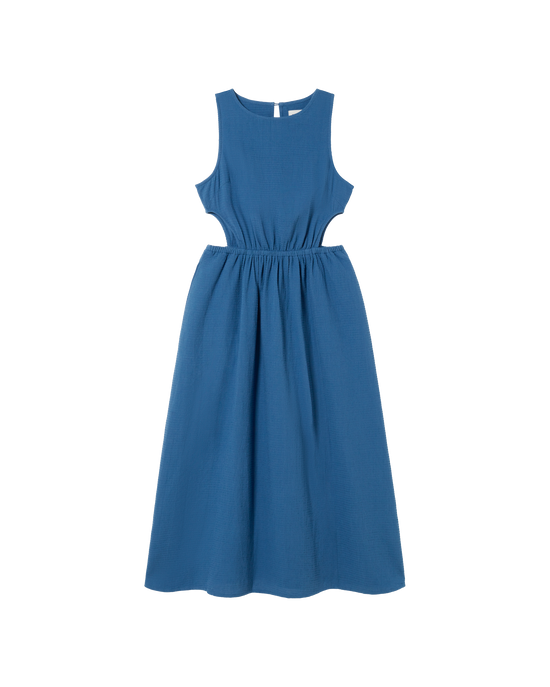 Vestido azul Kin cut out