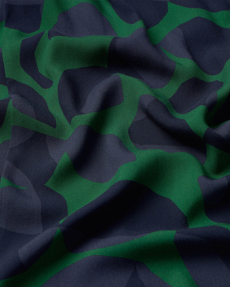 Vestido verde leaf Kin sostenible-silueta-2