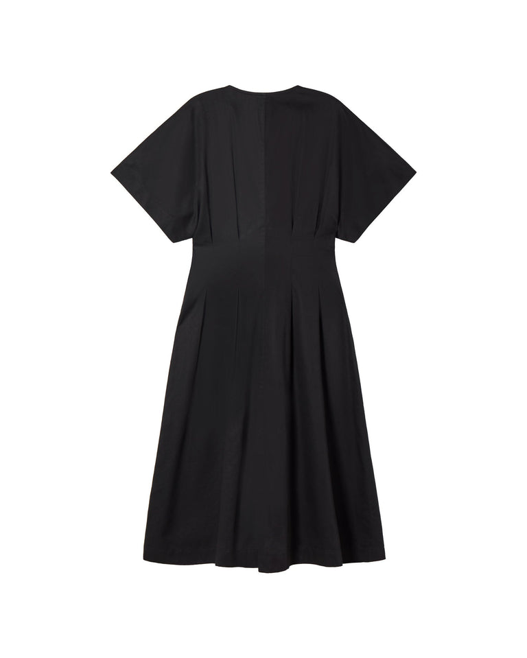 Vestido negro Laura sostenible - silueta 2