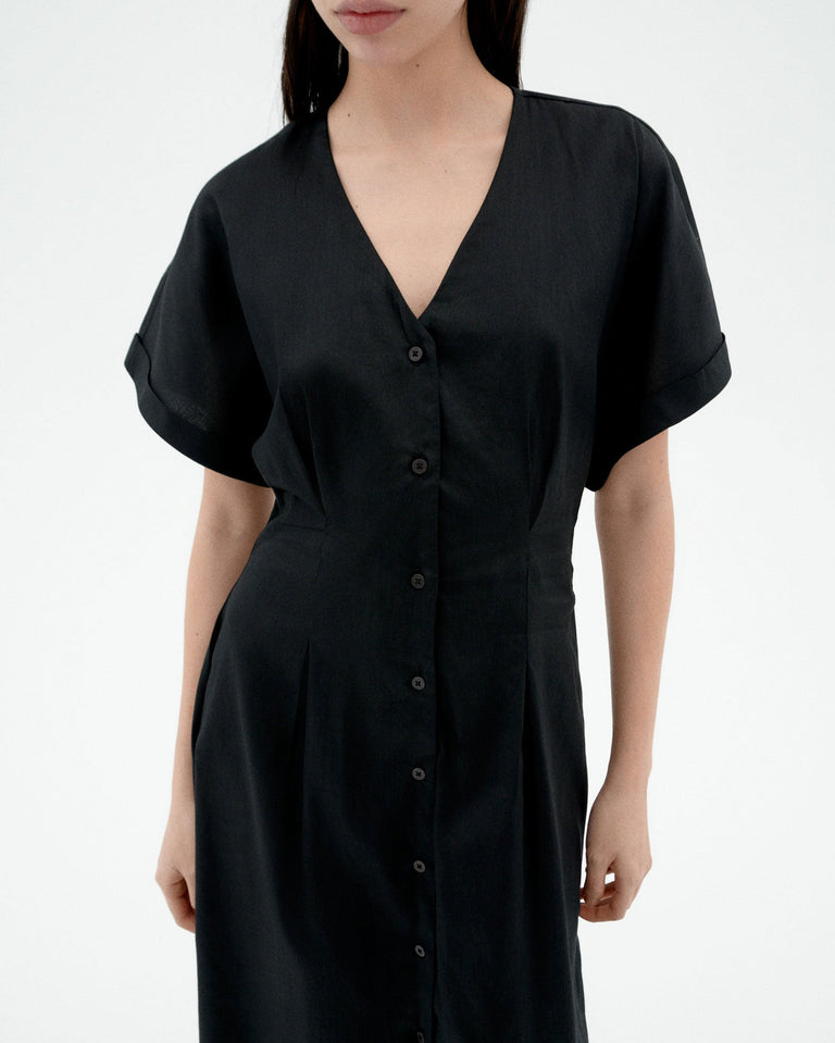 Vestido negro Laura sostenible-3