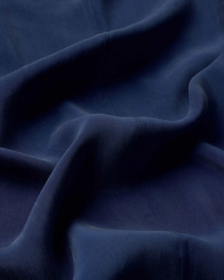 Vestido azul cupro Sade sostenible-silueta-2